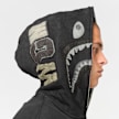 A Bathing Ape Garment Dye Shark Relaxed Fit Full Zip Hoodie schwarz 99555 4