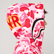 A Bathing Ape ABC Camo 2nd Shark Full Zip Hoodie rosa 99558 6