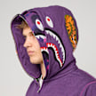 A Bathing Ape Color Camo Shark Full Zip Double Hoodie roze 99559 5
