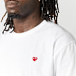 Comme des Garcons Play T-Shirt Mini Red Heart Logo white 99981 3