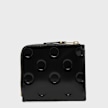 Comme des Garcons Wallet Dots Embossed Leather Line schwarz 99985 2