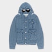 C. P. Company 50 Fili Indigo Bleached Goggle Denim Jacket blau 102687 1