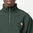 Carhartt WIP Half Zip American Script Sweater groen 104084 3
