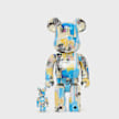 Medicom Bearbrick Jean Michel Basquiat #12 400% & 100% multicolor 104370 1