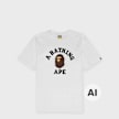 A Bathing Ape College Tee white weiß 104939 1