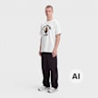 A Bathing Ape College Tee white wit 104939 2