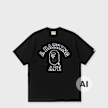 A Bathing Ape Hand Drawn Outline College Relaxed Fit Tee zwart 104958 1