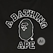 A Bathing Ape Hand Drawn Outline College Relaxed Fit Tee zwart 104958 3