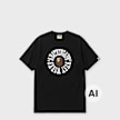 A Bathing Ape Busy Works Logo Relaxed Fit Tee schwarz 104962 1