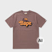 A Bathing Ape Milo On Bape Tee brown 104971 1