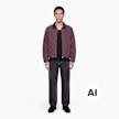 Levi's Red Tab Castro Full Zip Lined bruin 105802 2