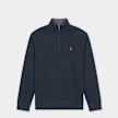 Polo Ralph Lauren Luxury Jersey Quarter Zip Pullover blue 105891 1
