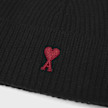 AMI PARIS Beanie With Red Ami De Coeur noir/rouge Undefined Color 106030 3