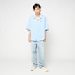 AMI PARIS Short Sleeve Boxy Shirt Shark Collar blau 106038 2