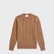 AMI PARIS Crewneck Sweater With Tonal ADC beige 106044 1