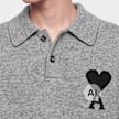 AMI PARIS Polo Sweater Contrasted ADC Grau 106047 3