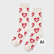 HUMAN MADE Heart Socks white 106638 1