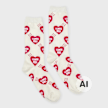 HUMAN MADE Heart Socks wit 106638 2