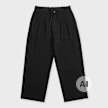 DSM Kei Ninomiya Unisex Pleated Pants Back Pile Knit black Undefined Color 106794 1