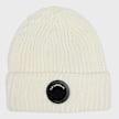 C. P. Company Extrafine Merino Wool Lens Beanie gauze white Undefined Color 106805 1