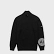 C. P. Company Lambswool GRS Half Zip Sweater schwarz 106825 1