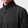 C. P. Company Diagonal Raised Fleece Half Zip Lens Sweater black 106831 3