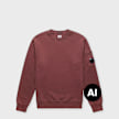 C. P. Company Brushed And Emerized Diagonal Fleece Crewneck red 106832 1
