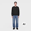 C. P. Company 30/2 Mercerized Jersey Twisted Longsleeve schwarz 106839 2