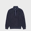 C. P. Company Sweatshirt Polo Collar Brushed blue 106849 1