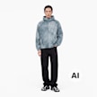Arte Antwerp Faded Rain Jacket blauw 107101 2