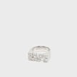 A Bathing Ape Bape Logo Ring Silver Rhinestone zilver 108077 1