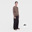 Wood Wood Sylvester Crew Neck brown 125985 2