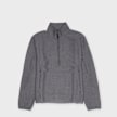 Pas Normal Studios Off-Race Boiled Wool Half-Zip grijs 139185 1