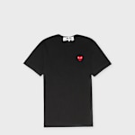 Buy Comme des Garcons Play Big Red Heart Logo T-Shirt in black