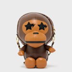 Buy A Bathing Ape Baby Milo Plush Doll Shoulder Bag L in brown