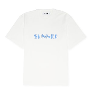 Tシャツ・カットソー AMBUSH 'Ballchain' T-shirt White BMAA001S24JER0010101 White Ballchain T-Shirt by AMBUSH on Sale