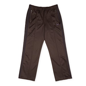 、 Buy Needles Track Pant - Poly Smooth in brown | PU273-DBROWN at MBCY
