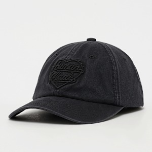 帽子 HUMAN MADE 6Panel Twill Cap Black Human Made 6 Panel Twill Cap - Black chino twill with three