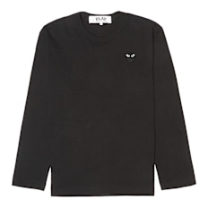 Comme des Garcons Play Play Black Heart Long Sleeve T-Shirt schwarz