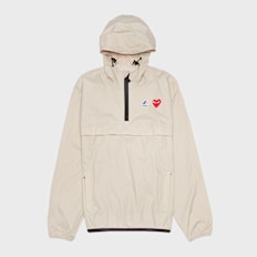 Comme des Garcons Play K-Way Jacket Half Zip beige