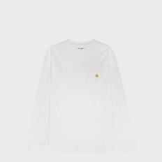 Carhartt WIP Longsleeve Chase T-Shirt white