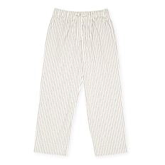 Tekla Corinth Stripes Pants beige