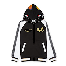 A Bathing Ape Souvenir Shark Zip Hoodie schwarz