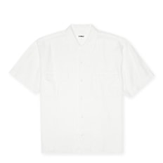 YMC Wray Short Sleeve Shirt (Linen) white