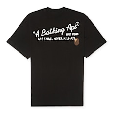 A Bathing Ape Hand Draw BAPE Tee black