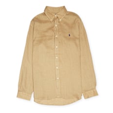 Polo Ralph Lauren Long Sleeve Sport Shirt (Linen) braun