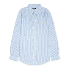 Polo Ralph Lauren Long Sleeve-Sport Shirt (Linen) blue