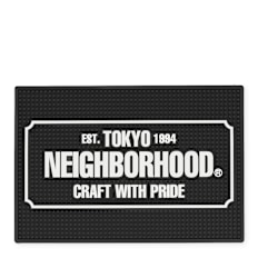 Neighborhood Logo Bar Mat black