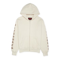 Pleasures OE Zip Up Hoodie beige