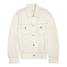 AMI PARIS Trucker Denim Jacket beige